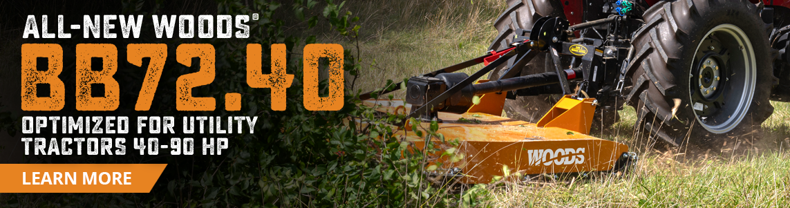 All-New Woods® BB72.40 Optimized for Utility Tractors 40-90 HP (Click to Learn More)