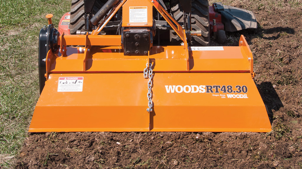 Woods Exclusive Tiller Blade Mounting